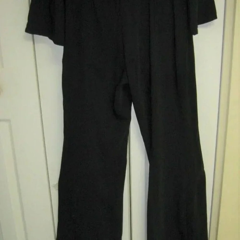 ❤️THIERRY MUGLER Couture Black Wrap Runway Wide Leg JumpSuit Romper Pants… - Picture 12 of 16